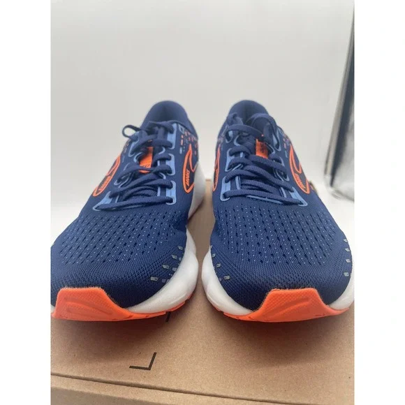 Tried On Brooks Glycerin 20 Men's Blue Orange Running Shoes Size 9.5 D - Picture 10 of 13